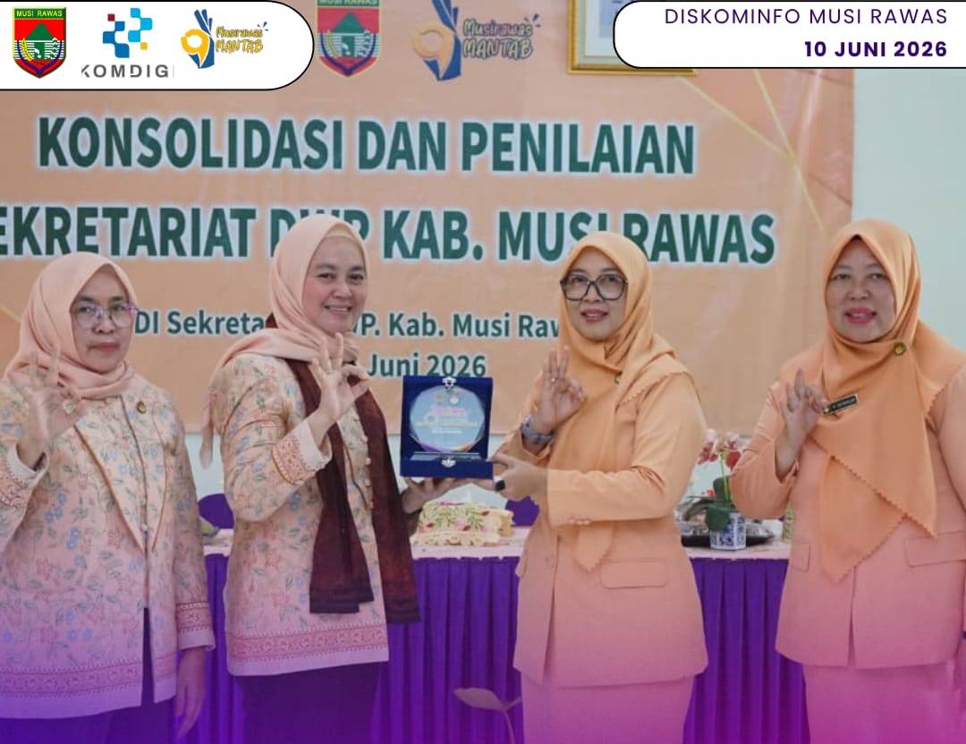 Ketua DWP Sumsel Hadiri Kosolidasi dan Penilaian Sekretariat DWP Kabupaten Musi Rawas