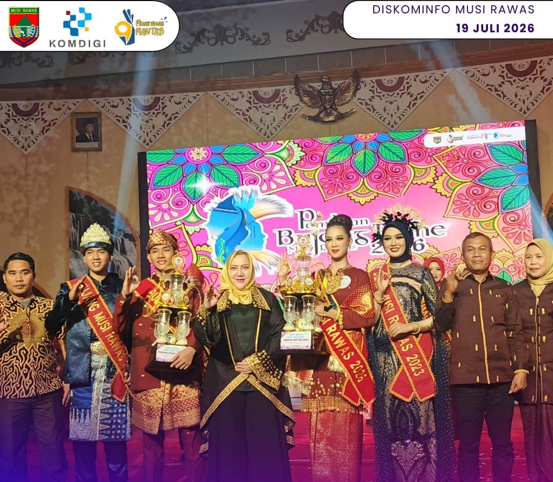 Bupati Musi Rawas Hadiri Grand Final Bujang Dehe Musi Rawas 2026, Dorong Generasi Muda Jadi Duta Pariwisata Daerah