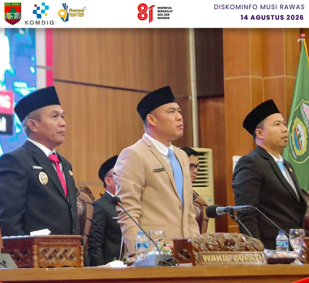 Wakil Bupati Musi Rawas Hadiri Sidang Paripurna Mendengarkan Pidato Kenegaraan Presiden RI
