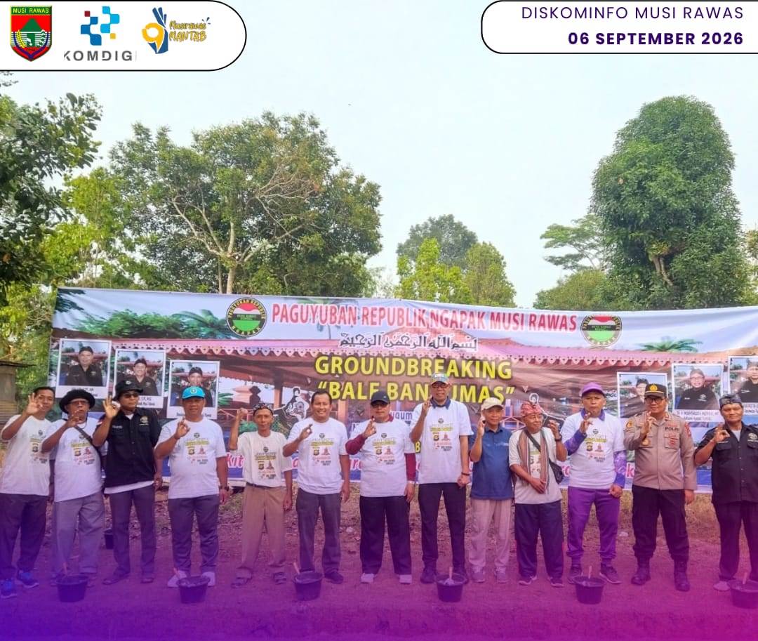 Pemkab Musi Rawas Dukung Jalan Sehat dan Groundbreaking Bale Banyumas di Kec. Tugumulyo