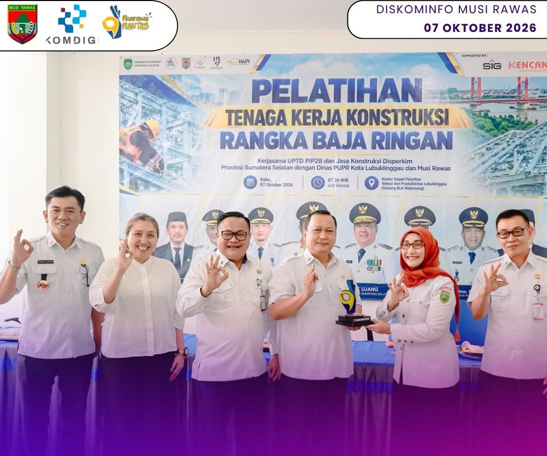 Asisten Pemerintahan dan Kesra Hadiri Pembukaan Pelatihan Tenaga Kerja Konstruksi di BLK Watervang