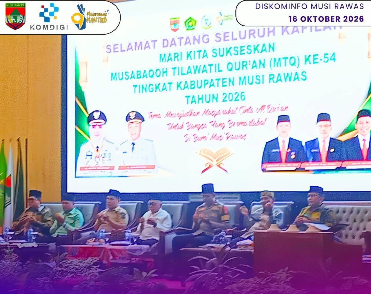 Sekda Musi Rawas Hadiri Penutupan MTQ ke-54 Tingkat Kabupaten Musi Rawas Tahun 2026