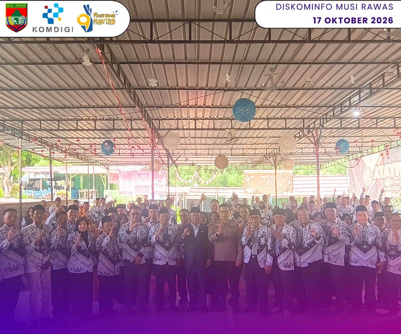 Wabup Musi Rawas Hadiri Konferensi Kerja Kabupaten I PGRI Musi Rawas Tahun 2026